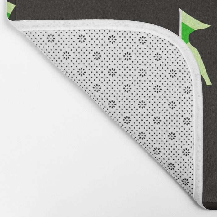 Still life - green stripe Bath Mat Gallery Image 2