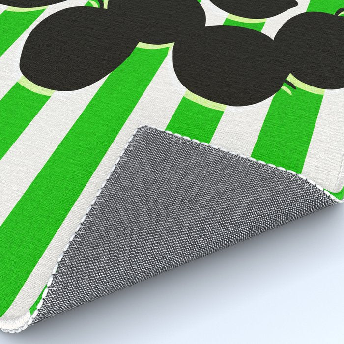 Still life - green stripe Rug Gallery Image 4