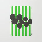 Still life - green stripe Bath Mat Gallery Image 1