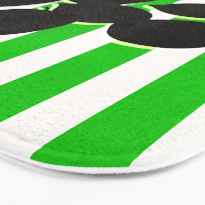 Still life - green stripe Bath Mat Gallery Image 3
