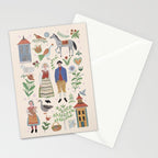 Swedish Folk Art Stationery Card Gallery Image 2