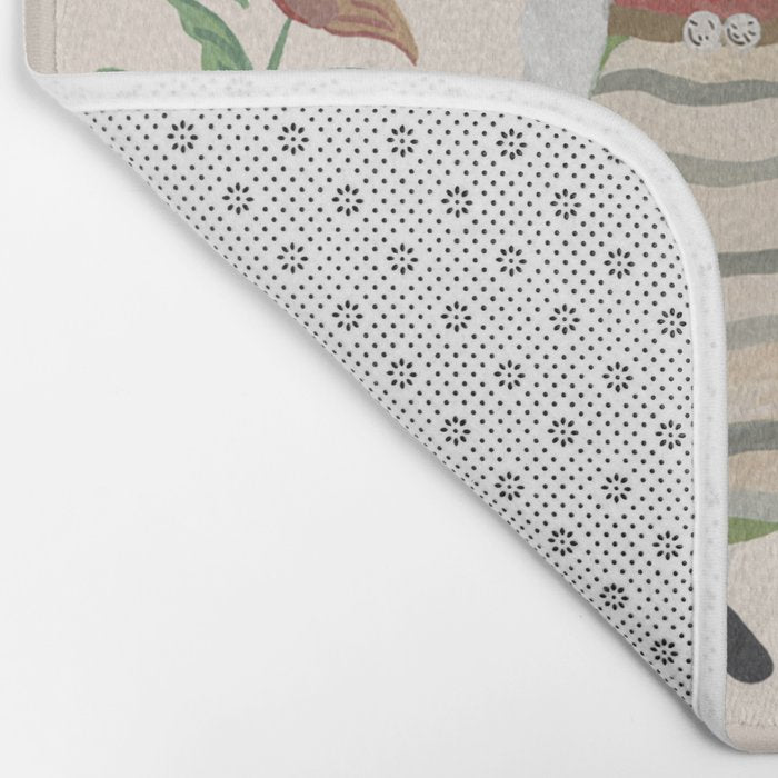 Swedish Folk Art Bath Mat Gallery Image 2