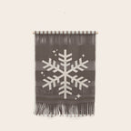 Snowflake Brown Striped Wall Hanging Gallery Image 1