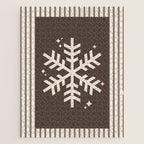 Snowflake Brown Striped Jigsaw Puzzle Gallery Image 1