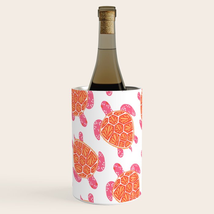 Sea Turtle - Melon Palette Wine Chiller Gallery Image 1