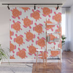 Sea Turtle - Melon Palette Wall Mural Gallery Image 1