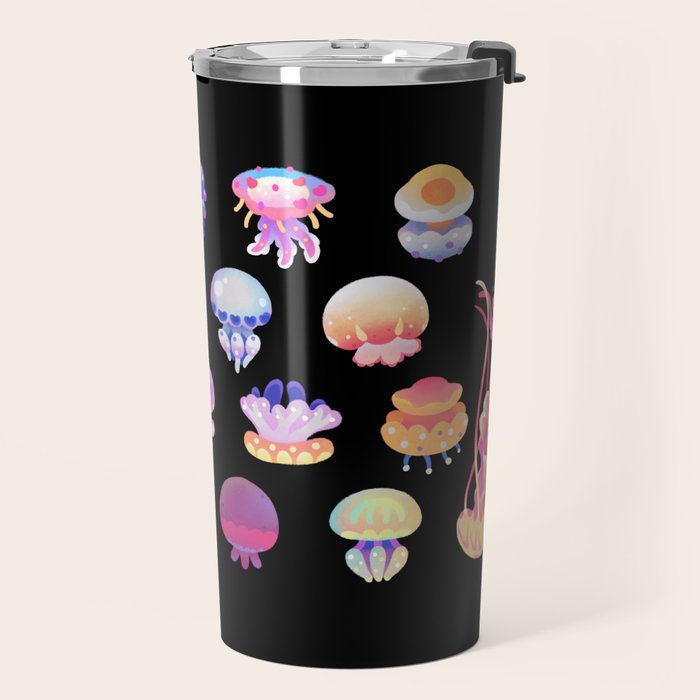 Jellyfish Day - dark Travel Mug Gallery Image 2