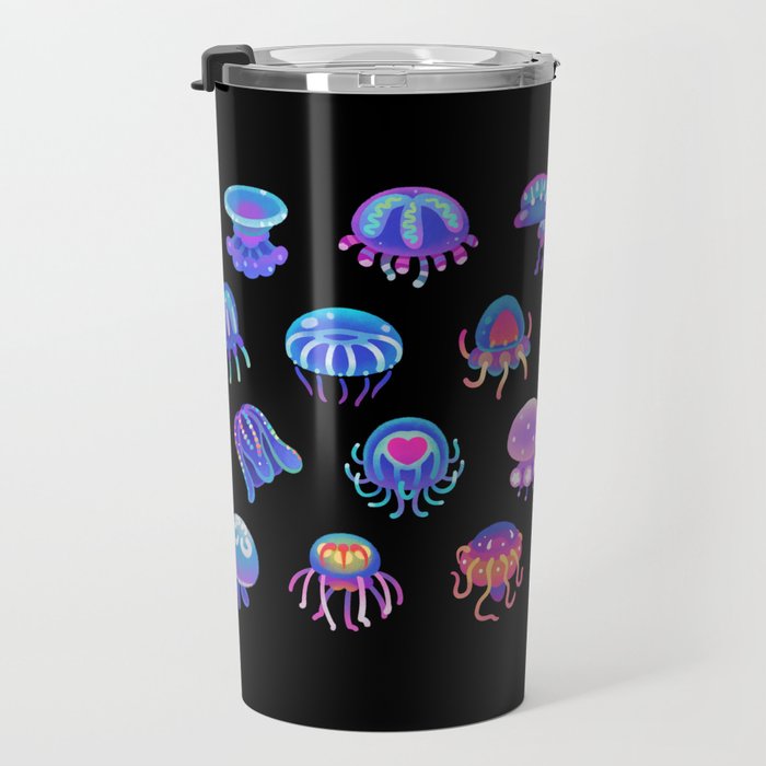 Jellyfish Day - dark Travel Mug Gallery Image 3