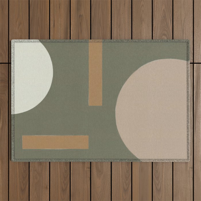 Geometric Shapes #3 Outdoor Rug Gallery Image 1