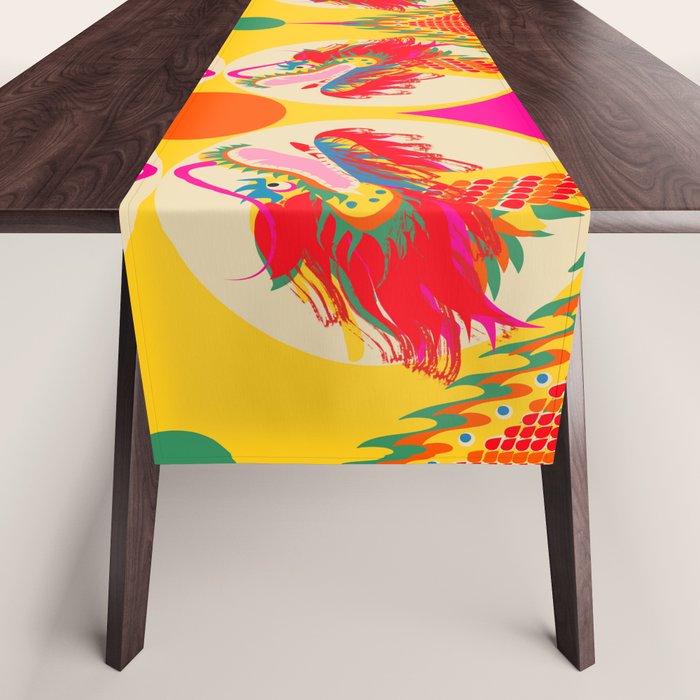 Colorful Dragon Table Runner Gallery Image 1