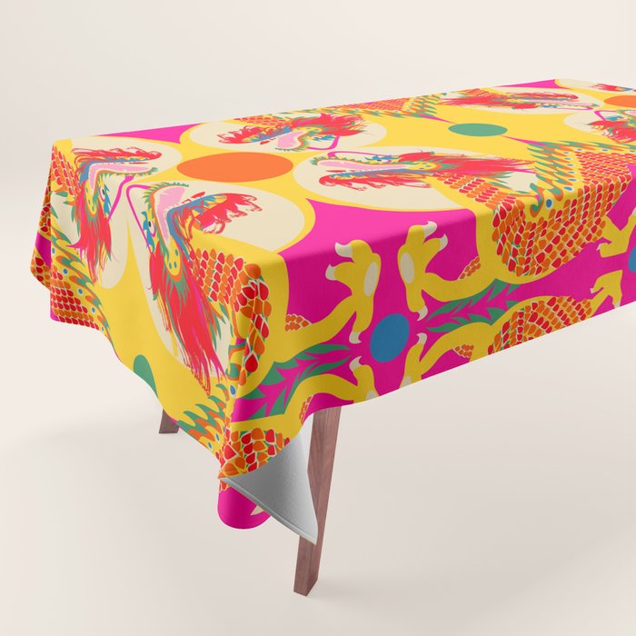 Colorful Dragon Tablecloth Gallery Image 1