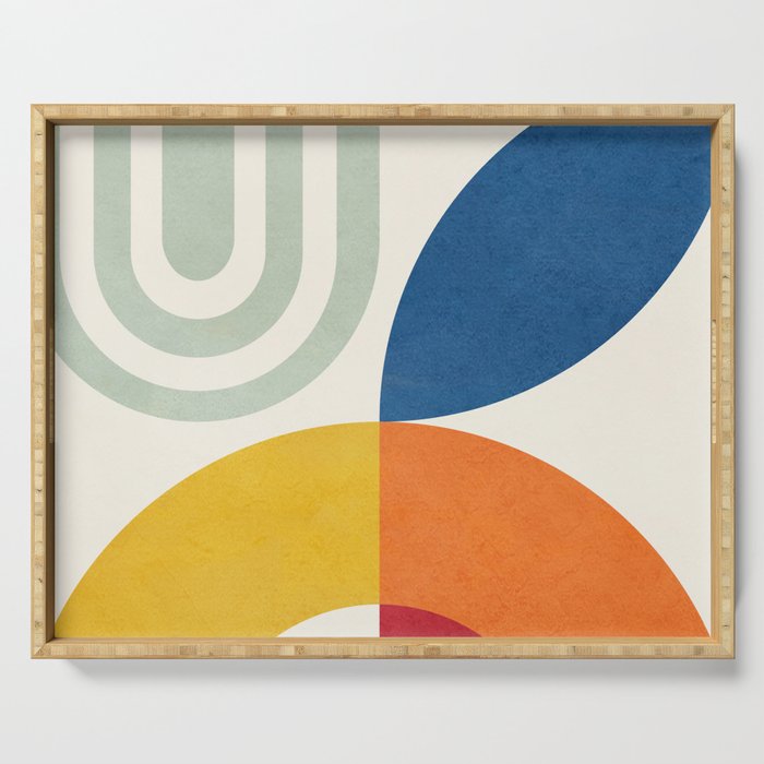 Attached Abstraction 03 Serving Tray Gallery Image 1