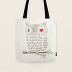I Love Uuuuuuuu Tote Bag Gallery Image 1