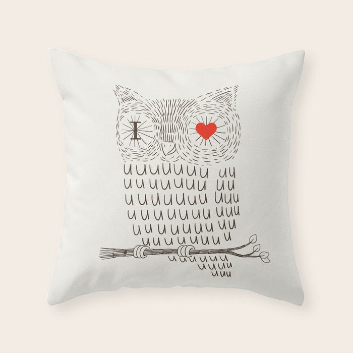 I Love Uuuuuuuu Throw Pillow Gallery Image 6