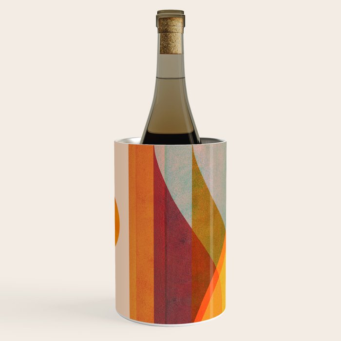 Abstraction_SUNSET_LANDSCAPE_POP_ART_Minimalism_018X Wine Chiller Gallery Image 1