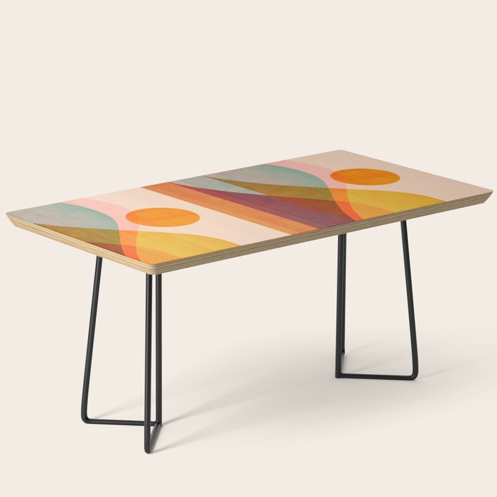 Abstraction_SUNSET_LANDSCAPE_POP_ART_Minimalism_018X Coffee Table Gallery Image 1