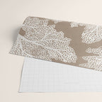 Sea Fan Coral - White on Kraft Wrapping Paper Gallery Image 2