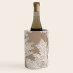 Sea Fan Coral - White on Kraft Wine Chiller Gallery Image 3