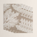Sea Fan Coral - White on Kraft Wrapping Paper Gallery Image 3