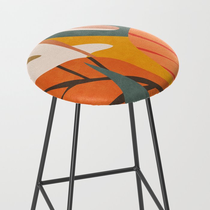Abstract Art Jungle 5 Stool Gallery Image 2