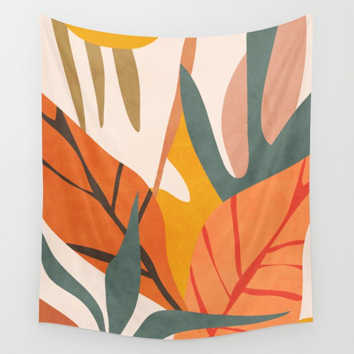 Abstract Art Jungle 5 Wall Tapestry Gallery Image 4