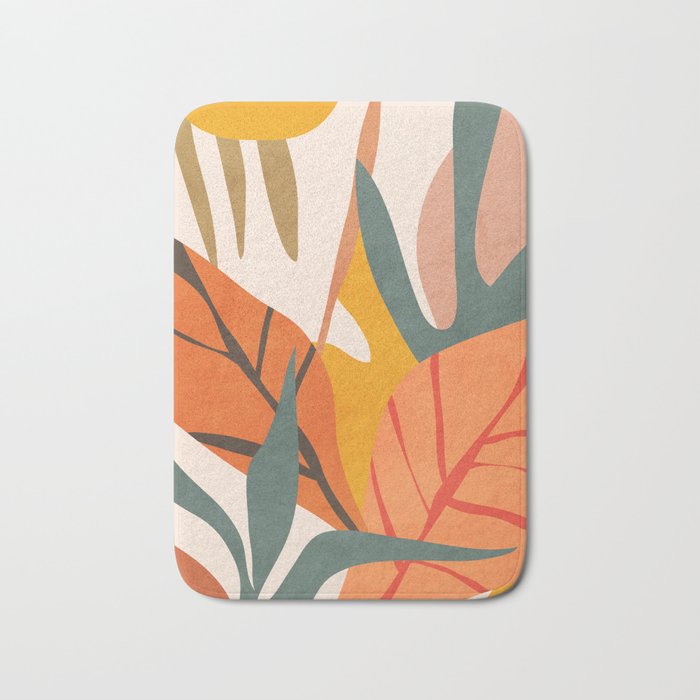 Abstract Art Jungle 5 Bath Mat Gallery Image 1