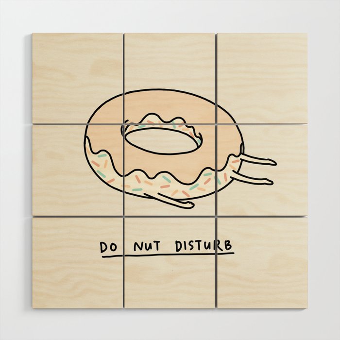 Donut Disturb Wood Wall Art Gallery Image 1