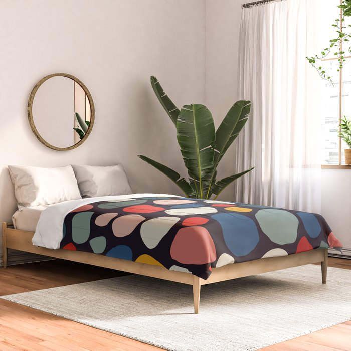 Pebbles abstract pattern Comforter Gallery Image 2