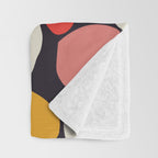 Pebbles abstract pattern Throw Blanket Gallery Image 3