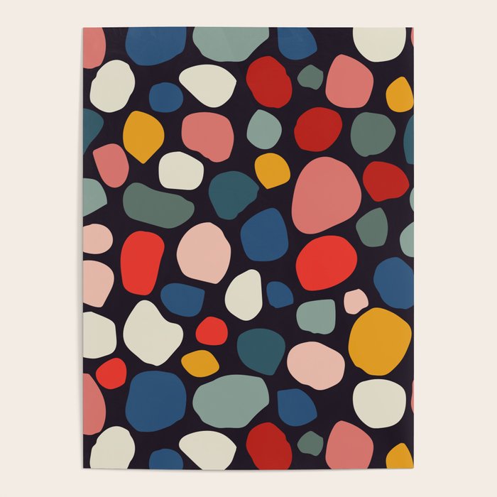 Pebbles abstract pattern Poster Gallery Image 4