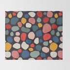 Pebbles abstract pattern Throw Blanket Gallery Image 2