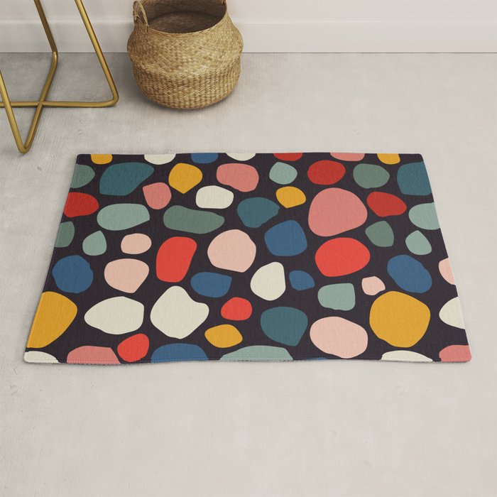 Pebbles abstract pattern Rug Gallery Image 1