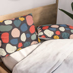 Pebbles abstract pattern Pillow Sham Gallery Image 2