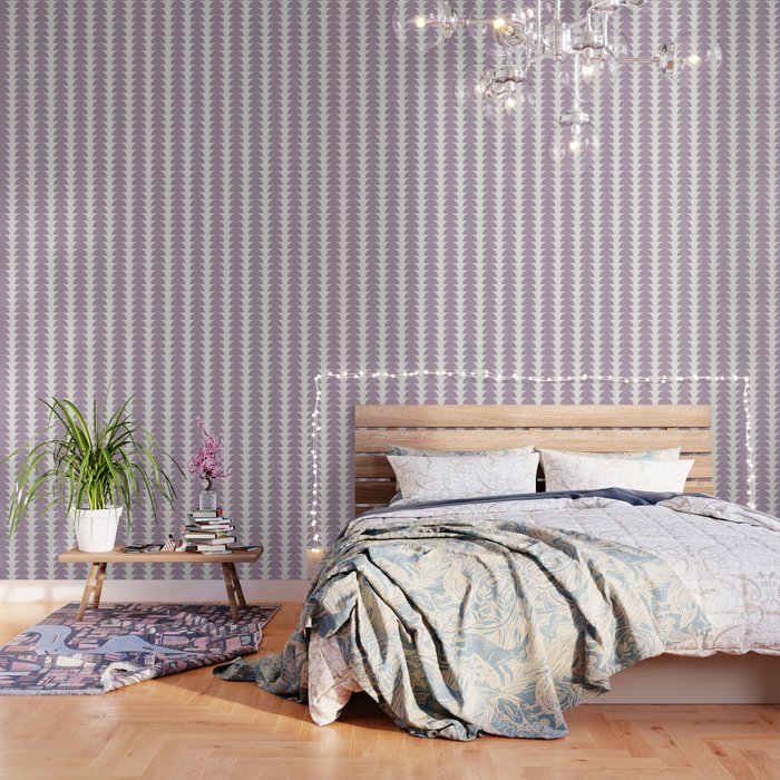 Maude Pattern - Lilac Purple Wallpaper Gallery Image 1