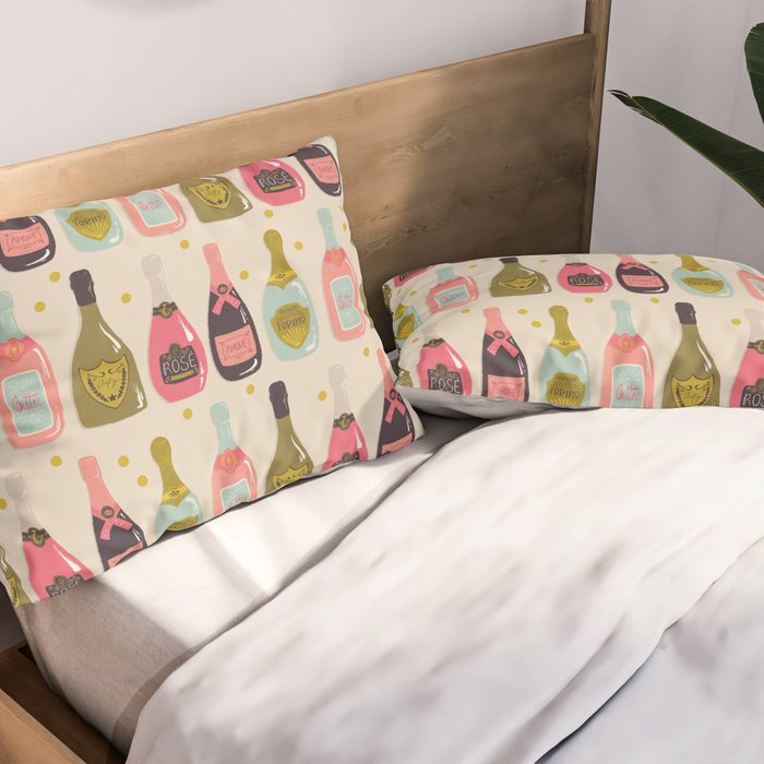 Champagne Cheers Pillow Sham Gallery Image 2