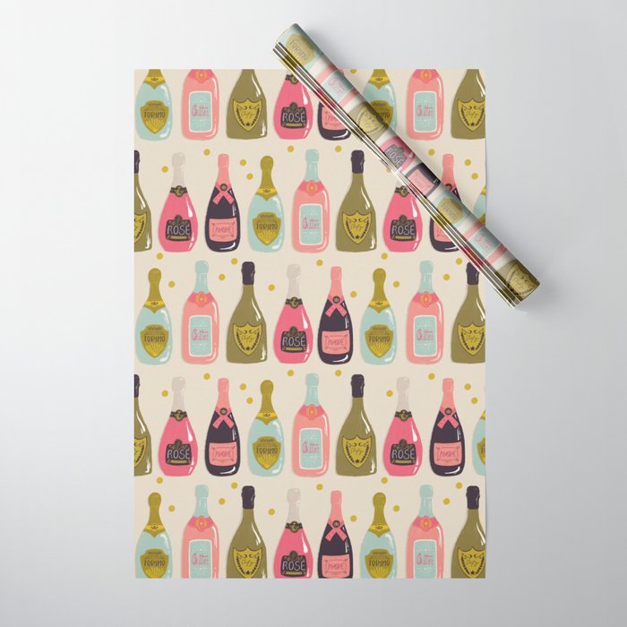 Champagne Cheers Wrapping Paper Gallery Image 1