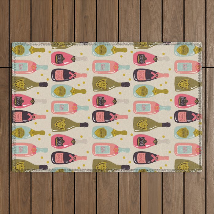 Champagne Cheers Outdoor Rug Gallery Image 1