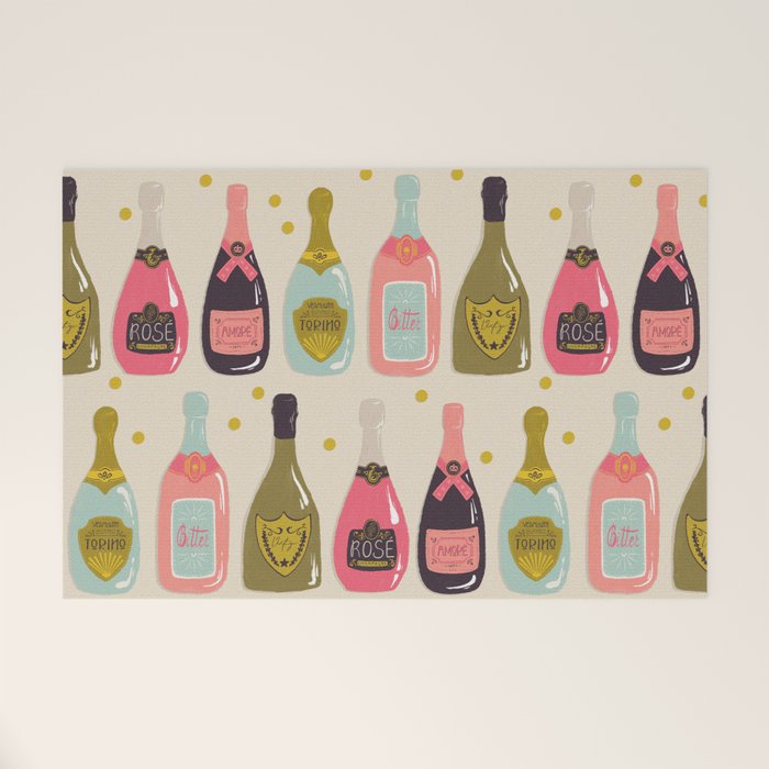 Champagne Cheers Welcome Mat Gallery Image 1