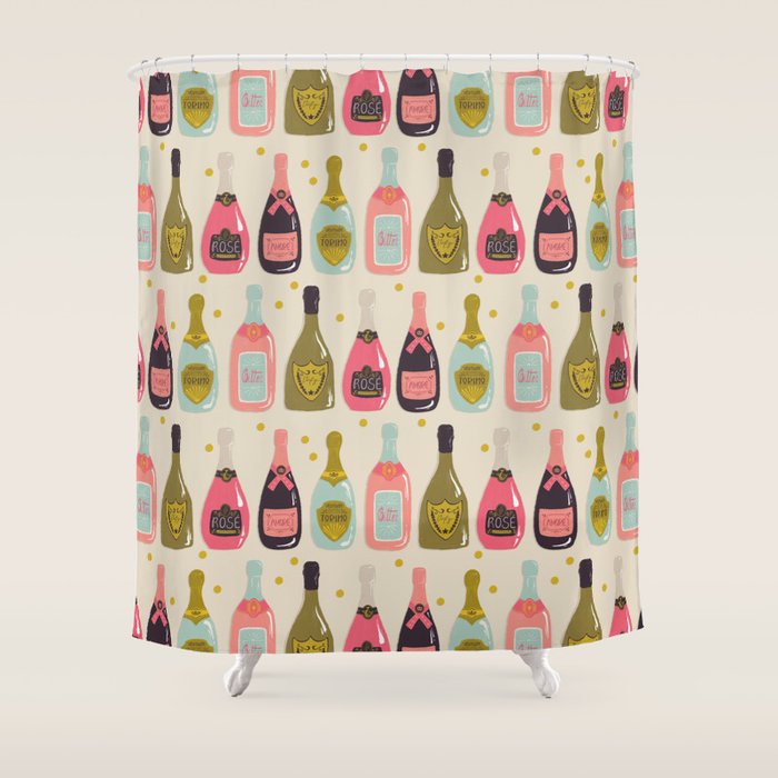 Champagne Cheers Shower Curtain Gallery Image 1