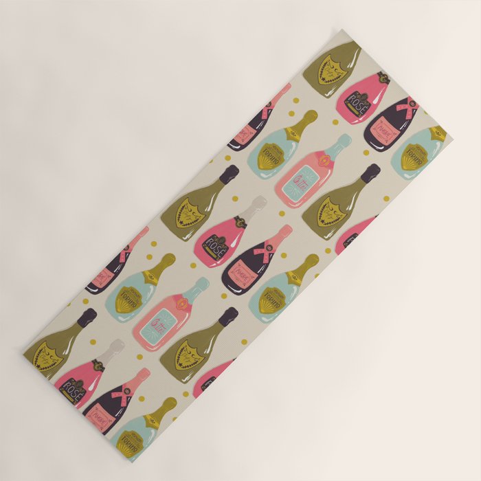 Champagne Cheers Yoga Mat Gallery Image 1