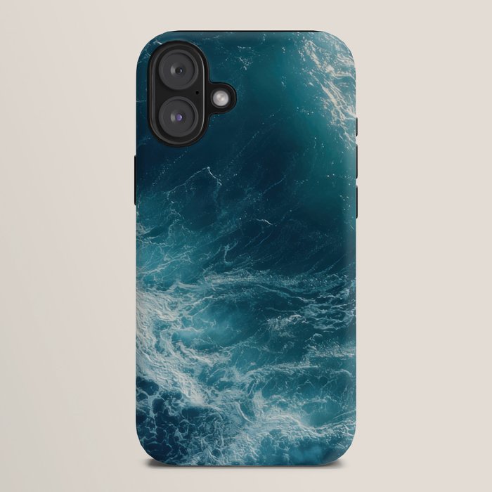 Celestial Currents Aerial Abstract of Ocean Foam iPhone Case Gallery Image 10