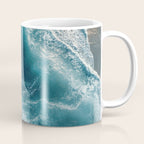 Celestial Currents Aerial Abstract of Ocean Foam Coffee Mug Gallery Image 1
