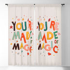 You Are Made Of Magic - colorful letters Window Curtain Gallery Image 5
