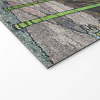 Through the Nishigi Forest - Nature Ukiyo Landscape in Green & Pink Welcome Mat Gallery Image 2
