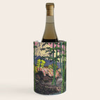 Through the Nishigi Forest - Nature Ukiyo Landscape in Green & Pink Wine Chiller Gallery Image 2