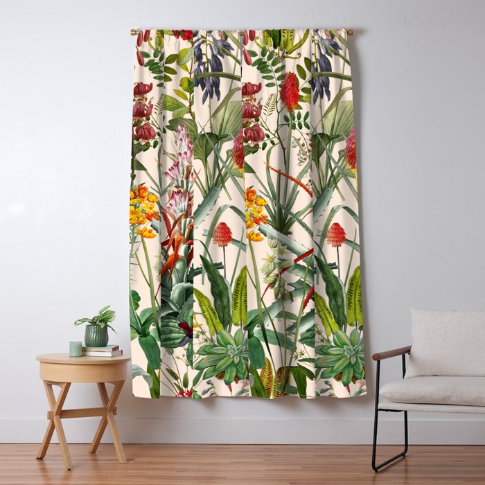 Tropical Flora II Window Curtain Gallery Image 1
