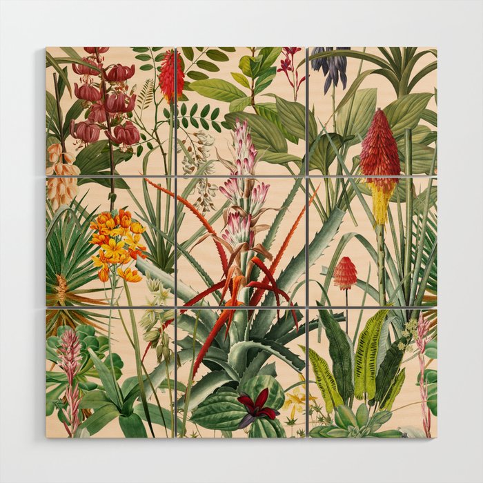 Tropical Flora II Wood Wall Art Gallery Image 1