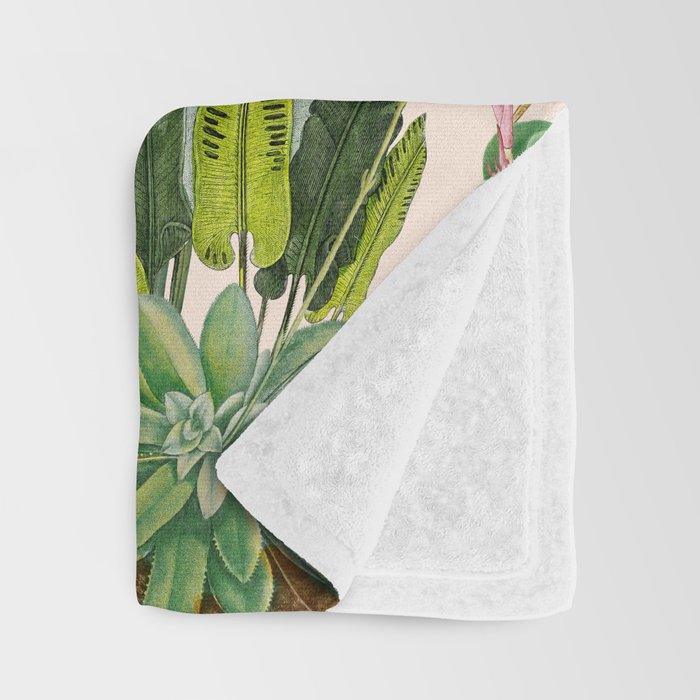 Tropical Flora II Throw Blanket Gallery Image 3