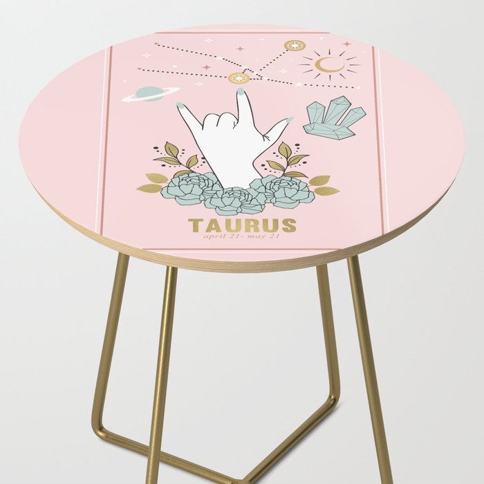 Taurus Zodiac Series Side Table Gallery Image 2