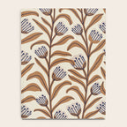 Bellflower Pattern / Brown, Ivory & Grey Notebook Gallery Image 4